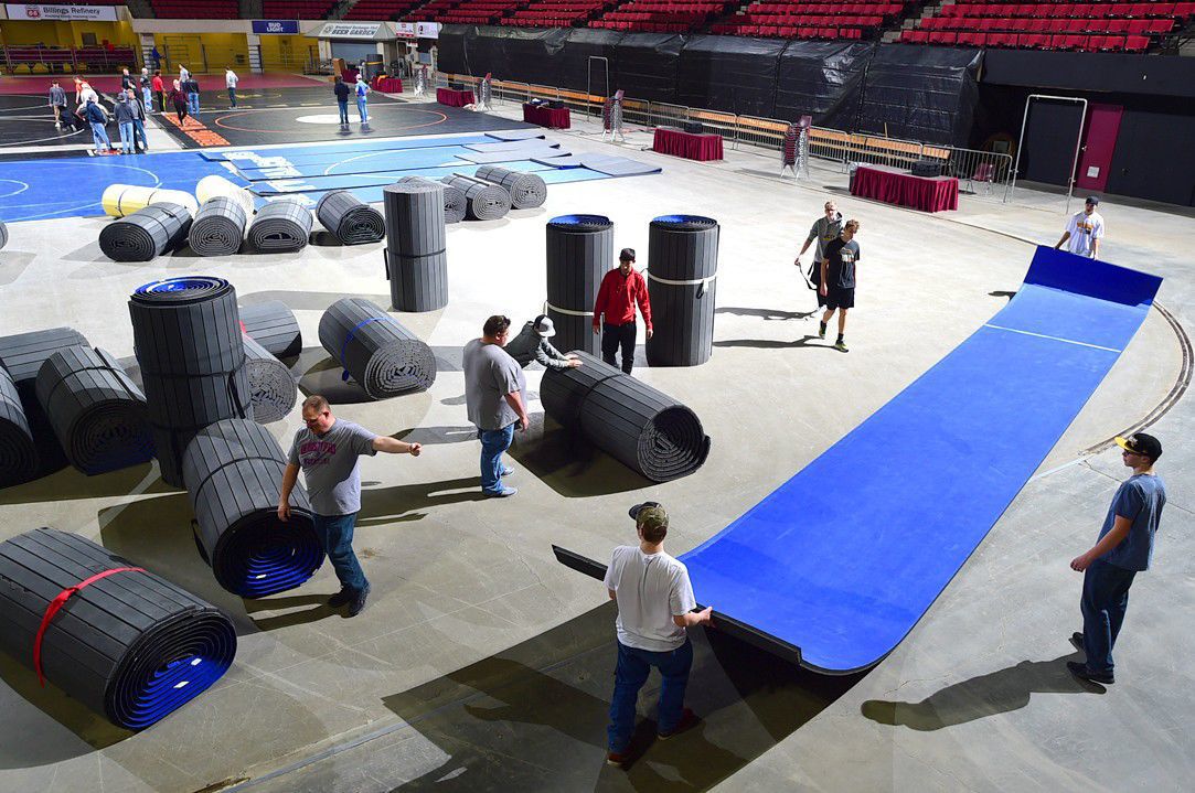 Wrestling tournament setup